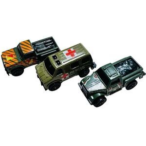 Vintage Cheetah The Fast One US Army Truck Medic Rescue Van Green Camo Lot of 3